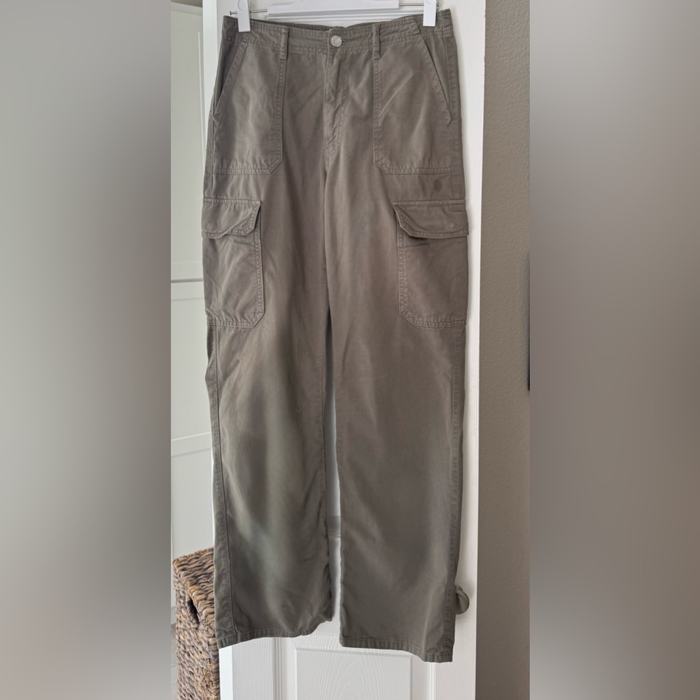 Zara Charcoal Cargo Pants - Picture 2 of 4
